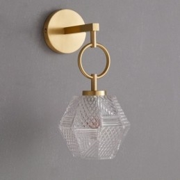 Applique moderna Lampada da parete creativa in vetro