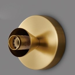 Moderna illuminazione da parete con paralume in vetro trasparente Applique da parete spazzolata