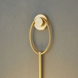 Applique da parete moderna a forma di globo in vetro oro spazzolato