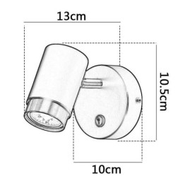 Lampada da parete girevole moderna Lampada da parete minimalista Lampada da corridoio