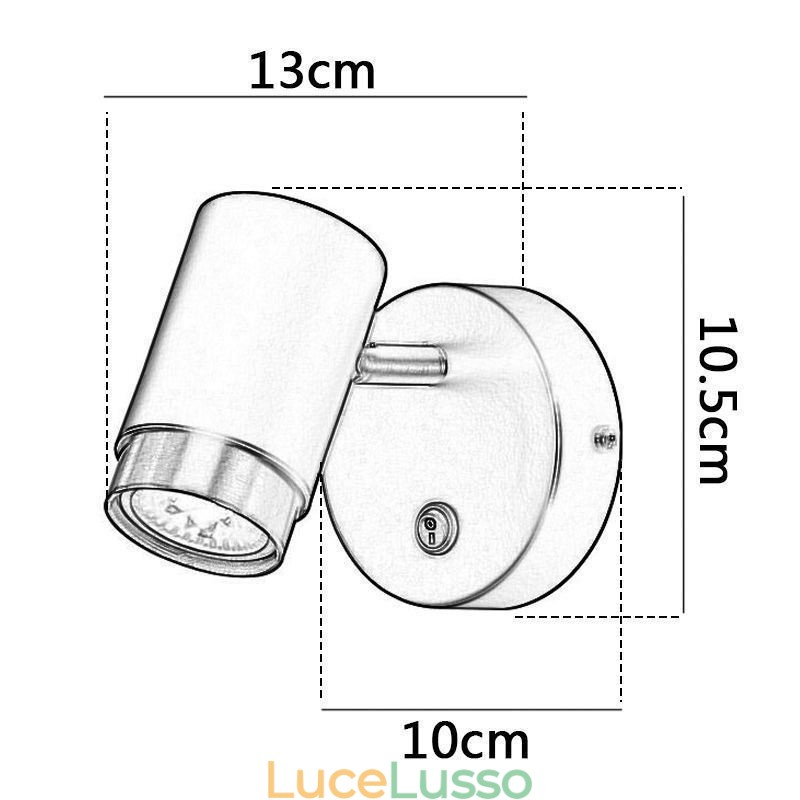 Lampada da parete girevole moderna Lampada da parete minimalista Lampada da corridoio