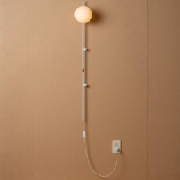 Applique da parete a globo, illuminazione Mid Century Magic Bean, lampada da parete con spina