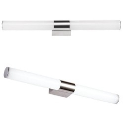 Lampada da parete moderna in acciaio inox con specchio, luci da bagno, applique da parete