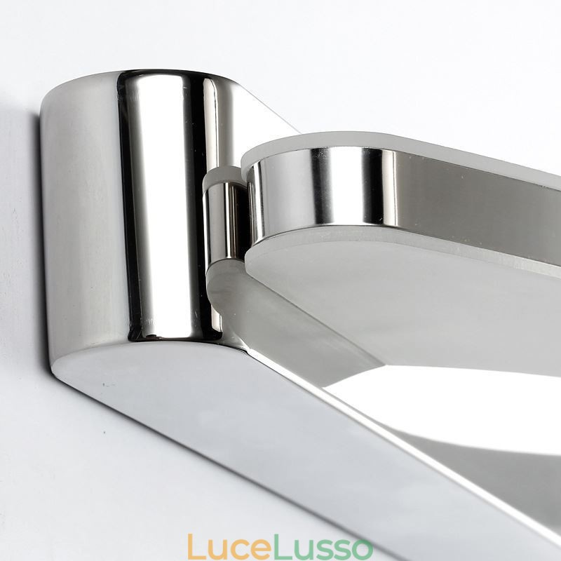 Moderna illuminazione a specchio Applique da parete Illuminazione per bagno Acciaio inossidabile