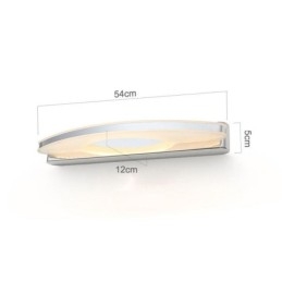Moderna illuminazione a specchio Applique da parete Illuminazione per bagno Acciaio inossidabile