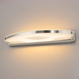Moderna illuminazione a specchio Applique da parete Illuminazione per bagno Acciaio inossidabile