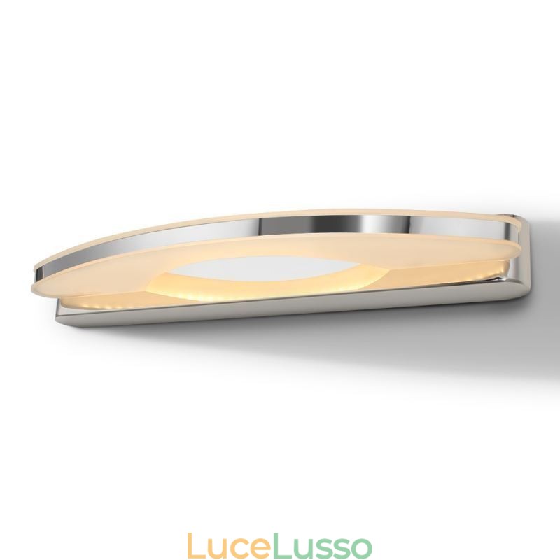 Moderna illuminazione a specchio Applique da parete Illuminazione per bagno Acciaio inossidabile