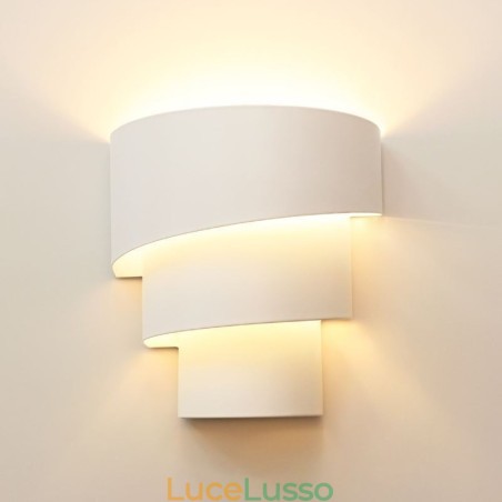 Lampada da parete moderna minimalista a spirale, lampada da comodino Lampada da parete moderna minimalista a spirale, lampada da comodino