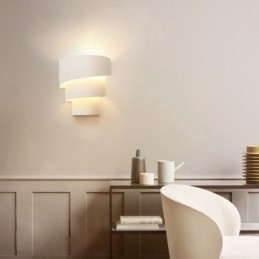Lampada da parete moderna minimalista a spirale, lampada da comodino