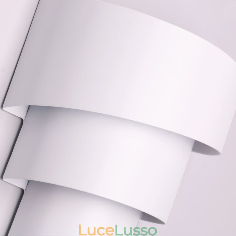 Lampada da parete moderna minimalista a spirale, lampada da comodino