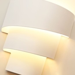 Lampada da parete moderna minimalista a spirale, lampada da comodino