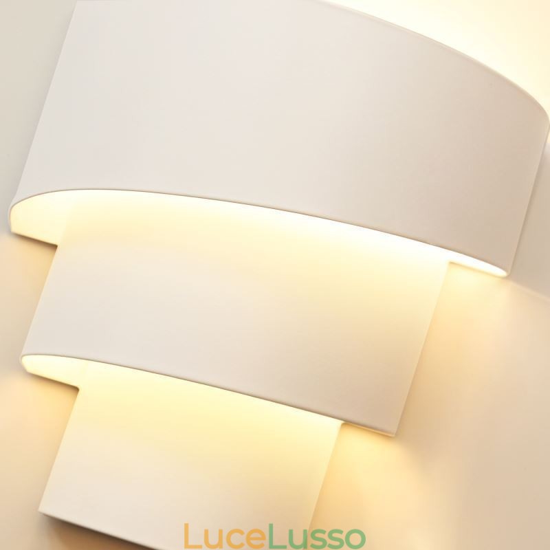 Lampada da parete moderna minimalista a spirale, lampada da comodino