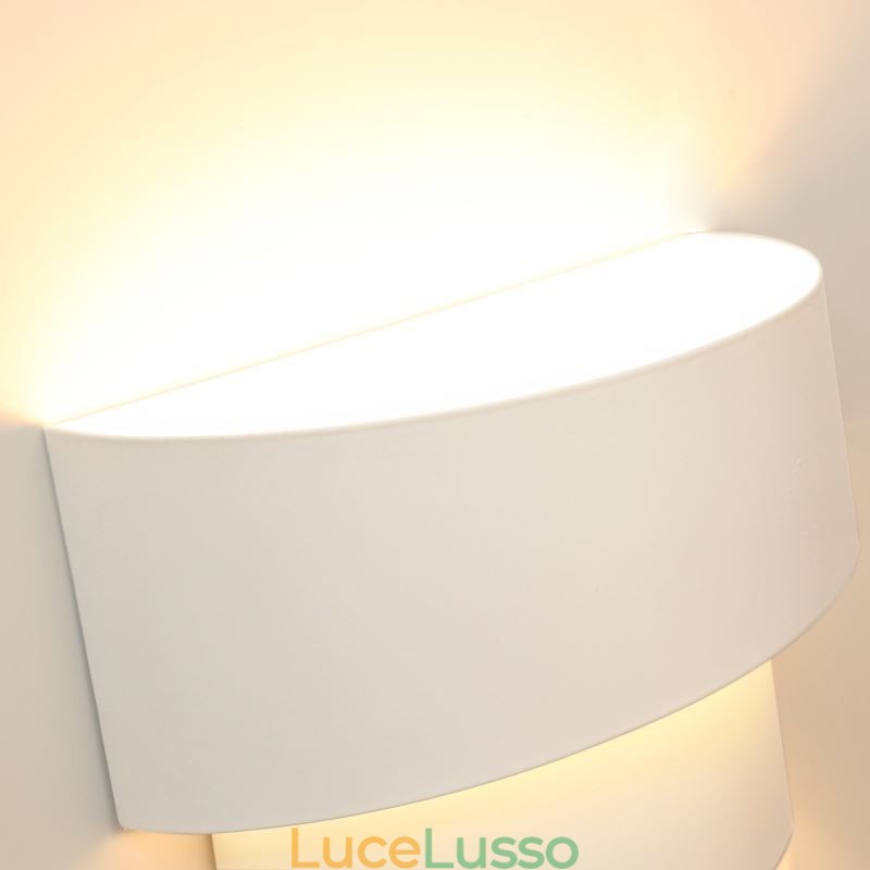 Lampada da parete moderna minimalista a spirale, lampada da comodino