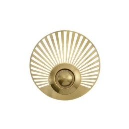 Lampada da parete in ottone nordico con forma rotonda cava