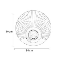 Lampada da parete in ottone nordico con forma rotonda cava