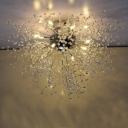 Globo moderno per fuochi d'artificio in metallo cromato a filo GDNS