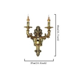 Lampada da parete retrò europea creativa doppia illuminazione per la casa applique da parete illuminazione da comodino