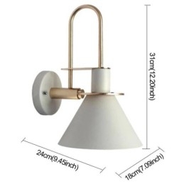 Applique da parete nordica stile Makron Applique da parete Lampada frontale a specchio creativa