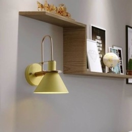 Applique da parete nordica stile Makron Applique da parete Lampada frontale a specchio creativa