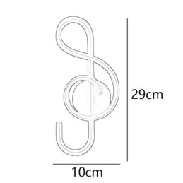 Applique da parete minimalista in acrilico con nota