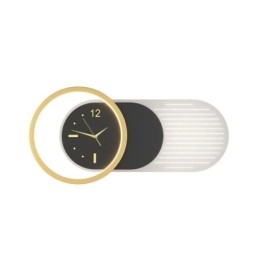 Lampada da parete moderna minimalista in acrilico ferro battuto orologio da parete luce