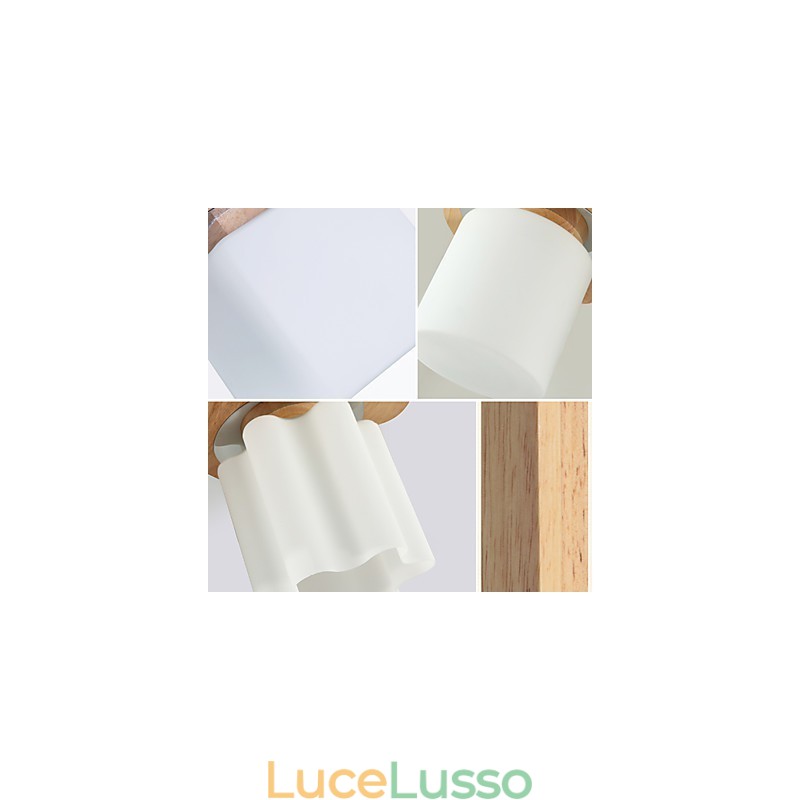 Montaggio a filo Mini Stile Moderno Contemporaneo Legno