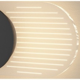 Lampada da parete moderna minimalista in acrilico ferro battuto orologio da parete luce