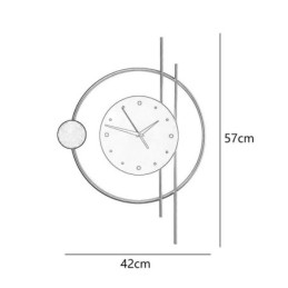 Orologio da parete moderno minimalista lampada da parete in ferro battuto e