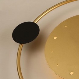 Orologio da parete moderno minimalista lampada da parete in ferro battuto e