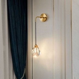 Applique moderna Lampada da parete creativa in cristallo