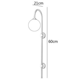 Applique da parete moderna in oro spazzolato