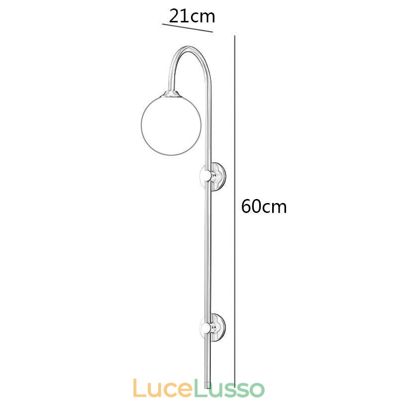 Applique da parete moderna in oro spazzolato