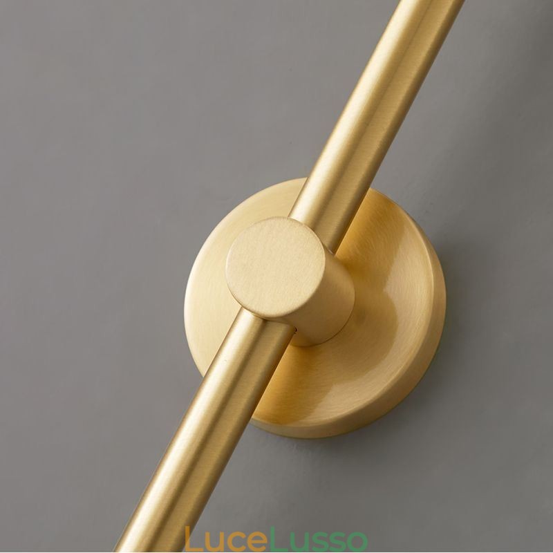 Applique da parete moderna in oro spazzolato