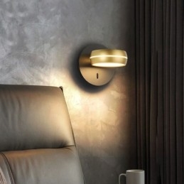 Lampada da parete girevole moderna minimalista