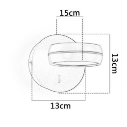 Lampada da parete girevole moderna minimalista