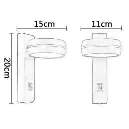 Lampada da parete girevole moderna minimalista Sconce Light