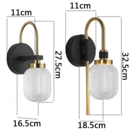 Lampada da parete moderna minimalista in acrilico