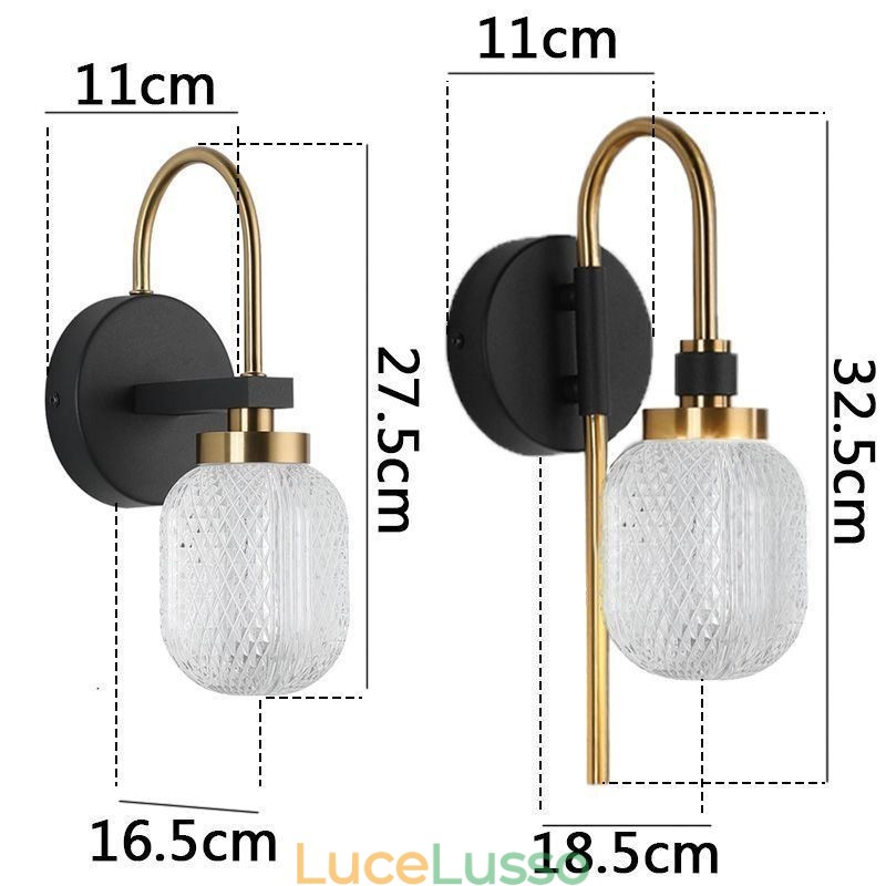 Lampada da parete moderna minimalista in acrilico