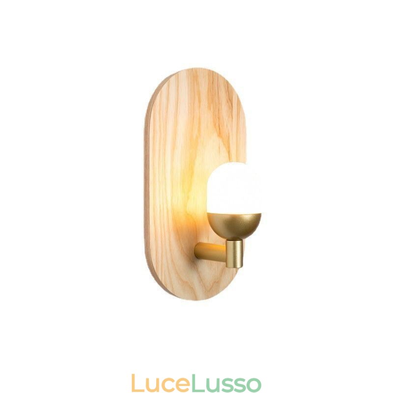 Decorazione Parete Lampada in Legno Ingresso Corridoio Luci Nordico Comodino Applique