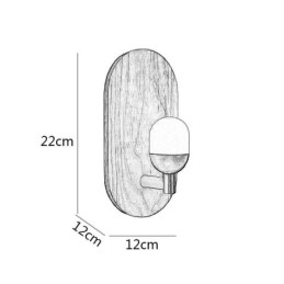 Decorazione Parete Lampada in Legno Ingresso Corridoio Luci Nordico Comodino Applique