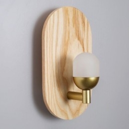 Decorazione Parete Lampada in Legno Ingresso Corridoio Luci Nordico Comodino Applique