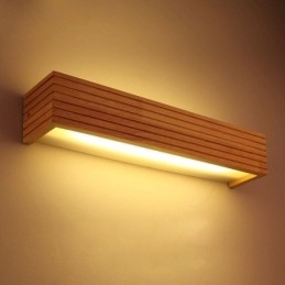 Lampade da parete in legno in stile giapponese Lampada da parete per bagno e casa