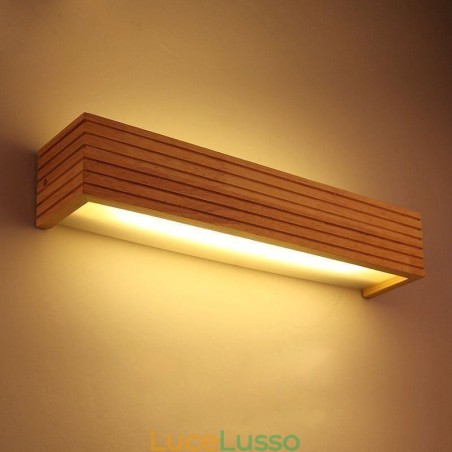 Lampade da parete in legno in stile giapponese Lampada da parete per bagno e casa Lampade da parete in legno in stile giapponese Lampada da parete per bagno e casa
