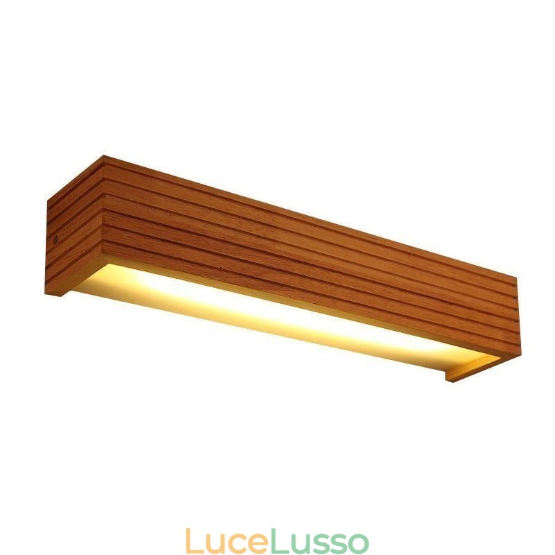 Lampade da parete in legno in stile giapponese Lampada da parete per bagno e casa