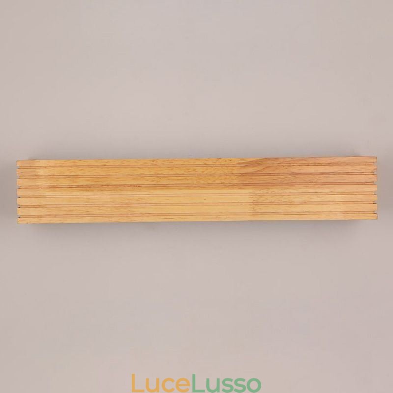 Lampade da parete in legno in stile giapponese Lampada da parete per bagno e casa