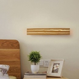 Lampada da parete moderna in legno, luci per corridoio d'ingresso, lampada da parete nordica da comodino