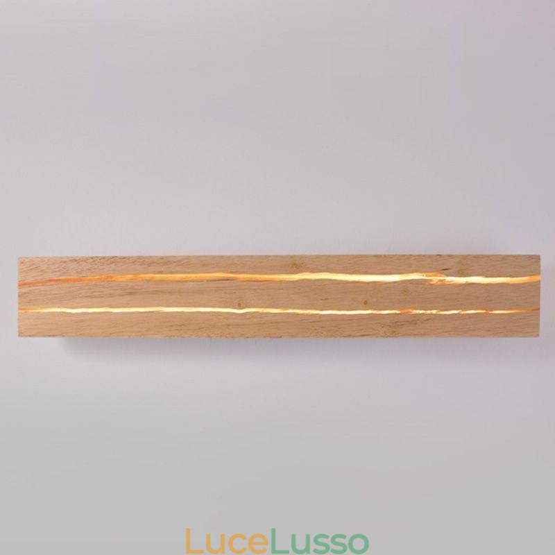 Lampada da parete moderna in legno, luci per corridoio d'ingresso, lampada da parete nordica da comodino