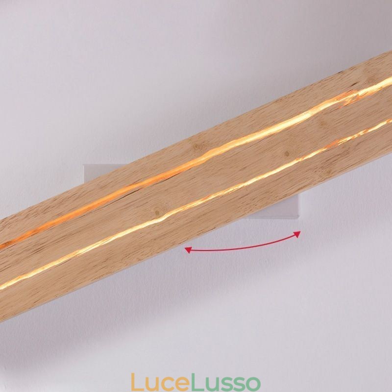 Lampada da parete moderna in legno, luci per corridoio d'ingresso, lampada da parete nordica da comodino