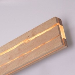 Lampada da parete moderna in legno, luci per corridoio d'ingresso, lampada da parete nordica da comodino