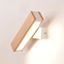 Lampada da parete in legno massello Europa Illuminazione da parete per comodino Lampade moderne di semplicità